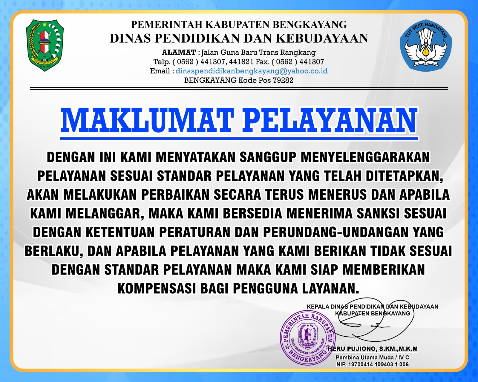 MAKLUMAT PELAYANAN